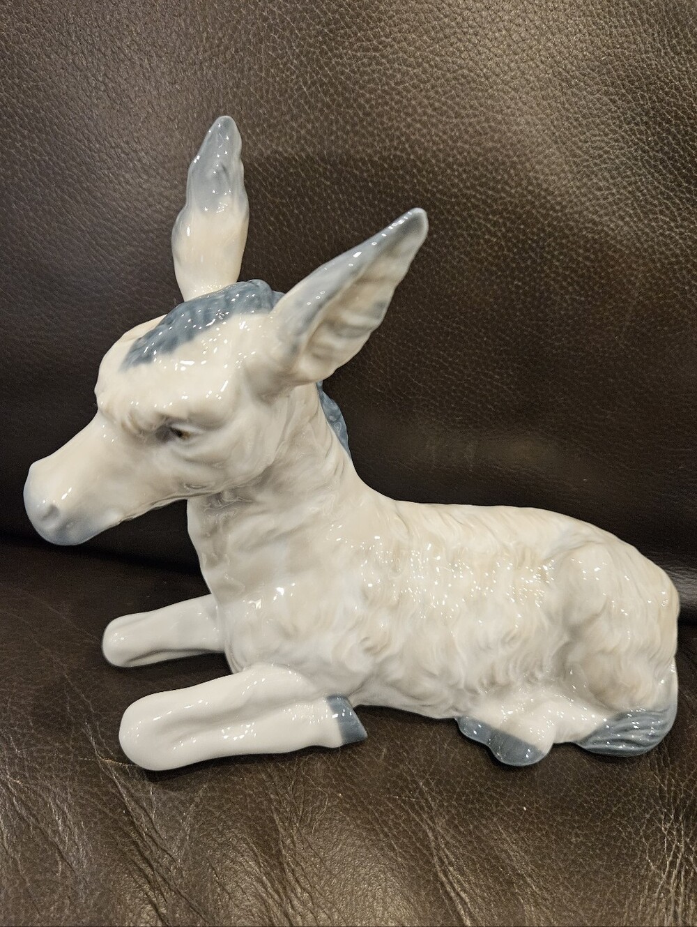Nao Porcelain Lying Donkey Figurine